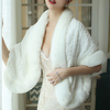Sleeveless Shawls / Bridal Faux Fur Wedding / Party / Evening Shawl Wrap / Women