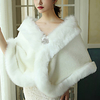 Sleeveless Shawls / Bridal Faux Fur Wedding / Party / Evening Shawl Wrap / Women