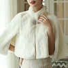 Sleeveless Shawls / Bridal Faux Fur Wedding / Party / Evening Shawl Wrap / Women