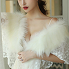 Sleeveless Shawls / Bridal Faux Fur Wedding / Party / Evening Shawl Wrap / Women