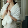 Sleeveless Shawls / Bridal Faux Fur Wedding / Party / Evening Shawl Wrap / Women