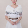 Sleeveless Shawls / Bridal Faux Fur Wedding / Party / Evening Shawl Wrap / Women