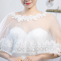 Sleeveless Shawls / Bridal Polyester / Rayon(T / R) Wedding / Party / Evening Shawl Wrap / Women