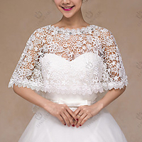 Sleeveless Shawls / Bridal Polyester / Rayon(T / R) Wedding / Party / Evening Shawl Wrap / Women