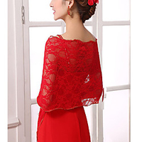 Sleeveless Shawls / Bridal Tulle Wedding / Party / Evening Shawl Wrap / Women