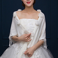 Sleeveless Shawls / Bridal Velvet Wedding / Party / Evening Shawl Wrap / Women