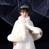 Sleeveless Shawls / Cute Faux Fur Party / Party / Evening Shawl Wrap / Kids