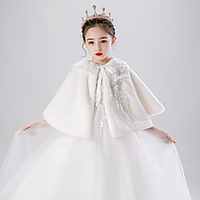 Sleeveless Shawls / Cute Imitation Cashmere Party / Evening / Birthday Shawl Wrap / Kids