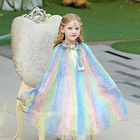 Sleeveless Shawls / Cute Terylene Party / Evening / Birthday Shawl Wrap / Kids