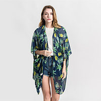 Sleeveless Shawls / Floral Style POLY Honeymoon / Holiday Shawl Wrap / Women