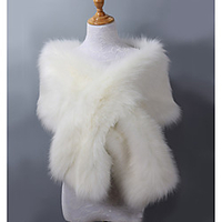 Sleeveless Shawls Faux Fur / Acrylic Wedding / Party / Evening Women