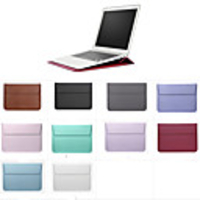 Sleeves Solid Colored PU Leather for MacBook 12