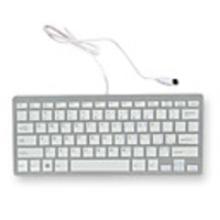Slim 79-Key USB Wired QWERTY Keyboard (Silver)