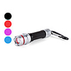 Slim Mini 2 Modes Zoom LED Flashlight Keychain with Clip