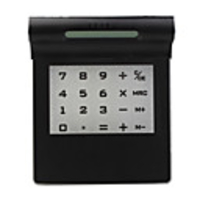 Slim Mousepad 3 Port USB HUB with Calculator For PC Black