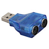 Slim USB 2.0 to PS/2 Adapter Dongle