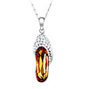 Slippers Crystal And Zircon Necklace