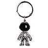 sliver robot keychains men creative spacemen car key chain car key backpack purse charm