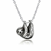 sloth gifts sterling silver sloth necklace cute animal pendant for women jewelry gifts