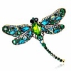 slovem crystal rhinestone dragonfly brooch pin jewelry birthday gifts (green-01)