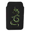 Small Desirful Pouch Bag for Cell Phone/Gadgets (Black dragon)
