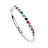 Small Flower Crystal Around Rim Fashion Bracelet