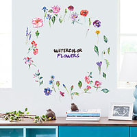 Small Flowers Wall Stickers - Words amp;"es Wall Stickers Characters Study Room / Office / Dining Room / Kitchen