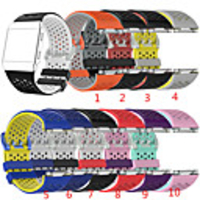Small Lightweight Ventilate Silicone Sport Watch Bands Bracelet for Fitbit Ionic Smart Watch Adjustable Replacement Bangle Accessory