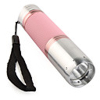 Small Sun ZY-108 3W LED Flashlight 3XAAA Pink