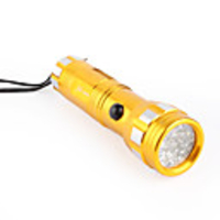 Small Sun ZY-1402 14 LED Flashlight 3XAAA Mid-button Switch Yellow