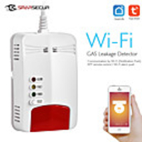 SMARSECUR Wi-Fi Natural CH4 Leak Combustible Wifi GAS Detector Alarm For Tuya Smart life Smart Home Security System