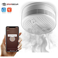 SMARSECUR Wifi Smoke Detector Smoke Sensor Highly Sensitive For smart Life app control Power by Tuya miniinthebox