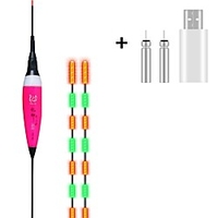 Smart Fishing Float 1/2 pcs Fishing Rechargeable LED Light Super Sensitivity Wood Freshwater Fishing Carp Fishing Lure Fishing miniinthebox