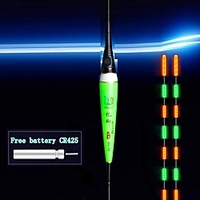 Smart Fishing Float 1/2/5/10 pcs Fishing LED Light Super Sensitivity Night Glowing Nanomaterials Freshwater Fishing Carp Fishing Lure Fishing miniinthebox