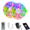 Smart LED Strip Lights 32.8ft /10M WiFi LED Lights Work with Alexa and Google Assistant RGB Color Changing 16 Million Colors with App Control and Music Sync for Home Kitchen TV Party Not Waterproof miniinthebox