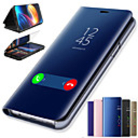 Smart Sleep Mirror Flip Leather PC Case For Huawei Y6 Pro 2019 Y6 2019 Y7 Pro 2019 Y7 Prime 2018 Y9 2018 Y6 2018 Y5 2018 Cover