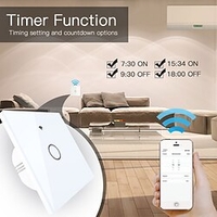 Smart Switch Wrs-eu1-wh/WiFi Tuya Smart Switch 1 Gang Touch Switch For Daily / Living Room / Bedroom APP Control / Timing Function / Smart WIFI 90-250 V miniinthebox