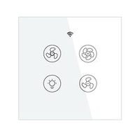 Smart Switch Wrs-eu1-wh/WiFi Tuya Smart Switch 1 Gang Touch Switch For Daily / Living Room / Bedroom APP Control / Timing Function / Smart WIFI 90-250V miniinthebox