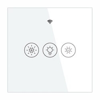 Smart Switch WRS-EUD-WH/WiFi Tuya Smart Switch 1 Gang Touch Switch Alexa Voice Control Dimmer Switch for Daily / Living Room / Bedroom APP Control / Timing Function / Smart WIFI 90-250V miniinthebox