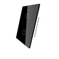 Smart Switch WRS-US2-WH/Tuya Smart Switch WiFi 2 Gang US Touch Light Switch For Daily / Living Room / Bedroom APP Control / Timing Function / Smart WIFI 90-250V miniinthebox
