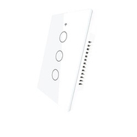Smart Switch WRS-US3-WH/Tuya Smart Switch WiFi 3 Gang US Touch Light Switch For Daily / Living Room / Bedroom APP Control / Timing Function / Smart WIFI 90-250V miniinthebox