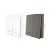 Smart Switch ZS-B-EU2-WH/zigbee Tuya Smart Switch App Control 2 Gang Button Switch With Single Live Wire Or Live And Neutral Wire for Daily / Living Room / Bedroom APP Control / Timing Function miniinthebox
