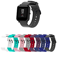 Smart Watch Band for Amazfit Amazfit Bip Amazfit Bip Lite Classic Buckle Silicone Replacement Wrist Strap 20mm miniinthebox