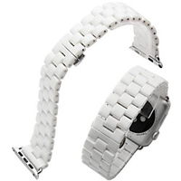 Smart Watch Band for Apple iWatch 1 pcs Butterfly Buckle Ceramic Replacement Wrist Strap for Apple Watch Series SE / 6/5/4/3/2/1 40mm 42mm 44mm miniinthebox