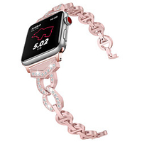 Smart Watch Band for Apple iWatch 1 pcs Jewelry Design Stainless Steel Replacement Wrist Strap for Apple Watch Series 7 / SE / 6/5/4/3/2/1 38/40/41mm 42/44/45mm miniinthebox