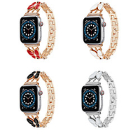 Smart Watch Band for Apple iWatch 1 pcs Jewelry Design Zinc alloy Replacement Wrist Strap for Apple Watch Series SE / 6/5/4/3/2/1 miniinthebox