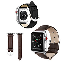 Smart Watch Band for Apple iWatch 1 pcs Leather Loop Genuine Leather Replacement Wrist Strap for Apple Watch Series 6 / SE / 5/4 44mm Apple Watch Series 6 / SE / 5/4 40mm Apple Watch Series 3/2/1 miniinthebox