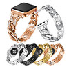 Smart Watch Band for Apple iWatch 1 pcs Modern Buckle Jewelry Design Stainless Steel Replacement Wrist Strap for Apple Watch Series SE / 6/5/4/3/2/1 38mm 40mm 42mm 44mm miniinthebox