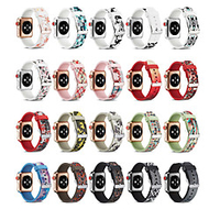Smart Watch Band for Apple iWatch 1 pcs Printed Bracelet Silicone Replacement Wrist Strap for Apple Watch Series SE / 6/5/4/3/2/1 miniinthebox