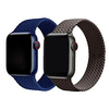 Smart Watch Band for Apple iWatch 2 PCS Sport Band Elastic band Weave Bracelet Silicone Replacement Wrist Strap for Apple Watch Series 7 / SE / 6/5/4/3/2/1 / 2 pcs / External procurement / miniinthebox